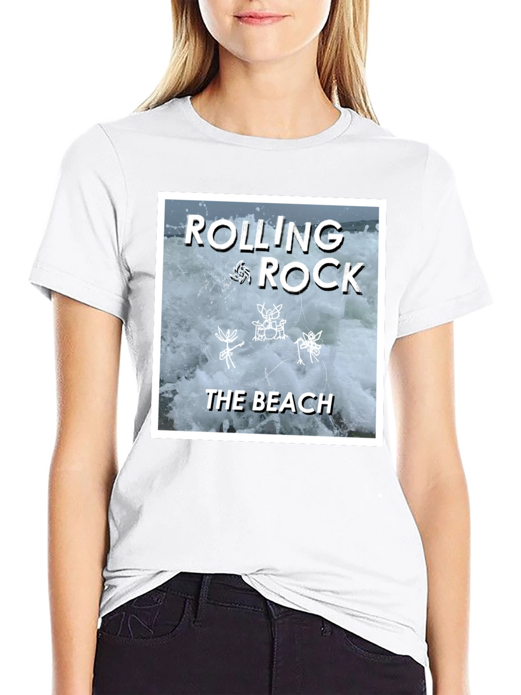 Rolling Rock Band Tee - The Beach Album Cover