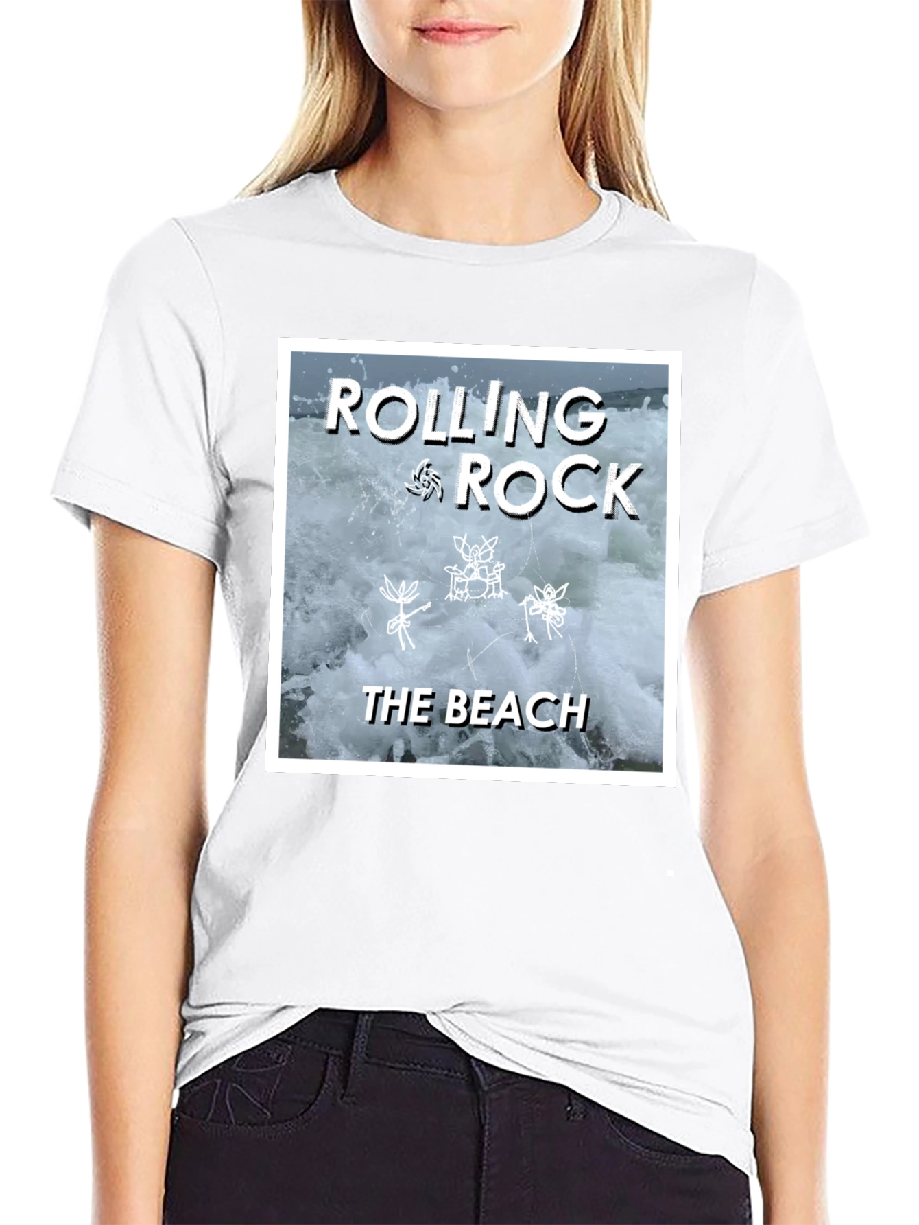 Rolling Rock Band Tee - The Beach Album Cover