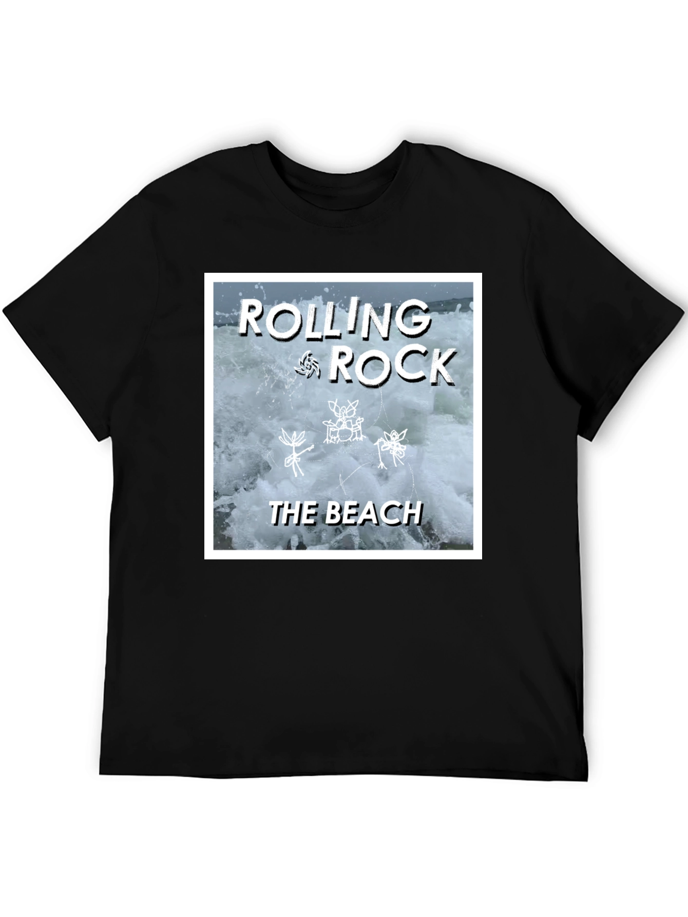 Rolling Rock Band Tee - The Beach Album Cover