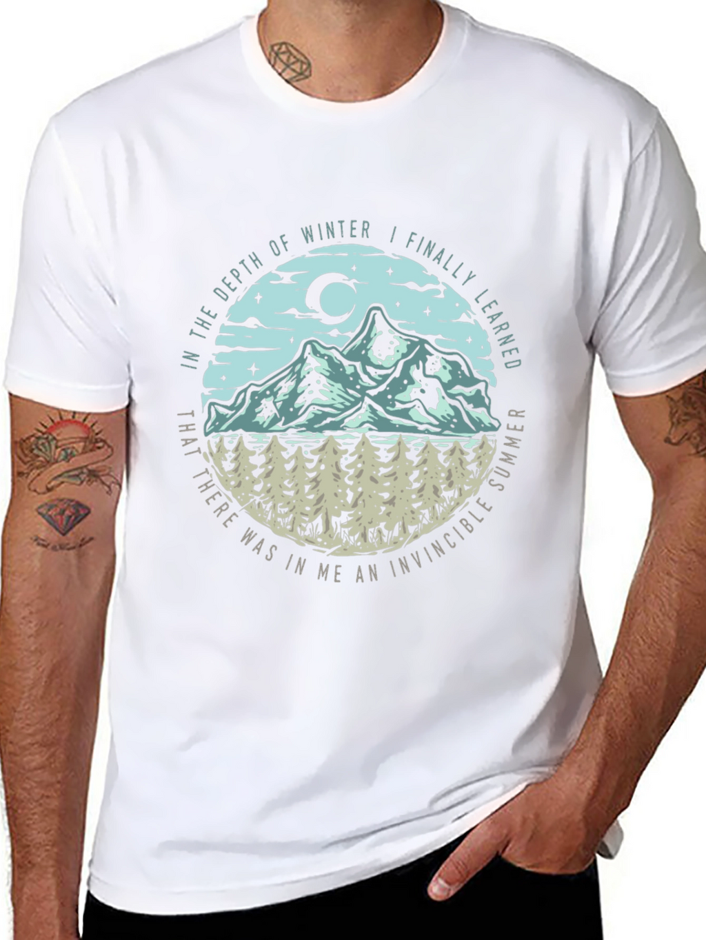Invincible Summer Mens Graphic Tee - Nature Inspired