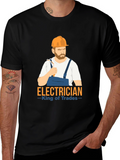 Electrician King of Trades Graphic Tee