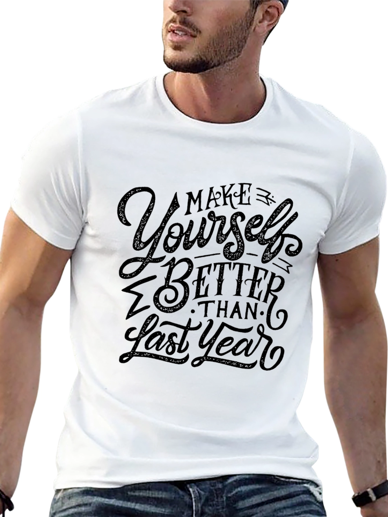 Motivational Graphic Tee - Make Yourself Better