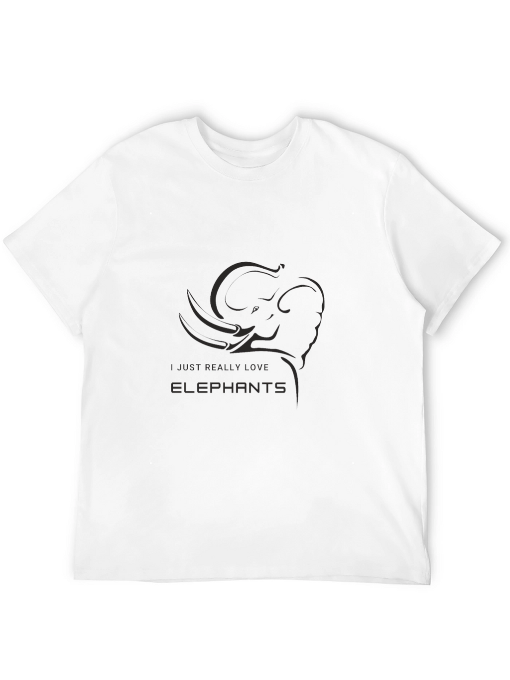 Elephant Lovers Black T-Shirt