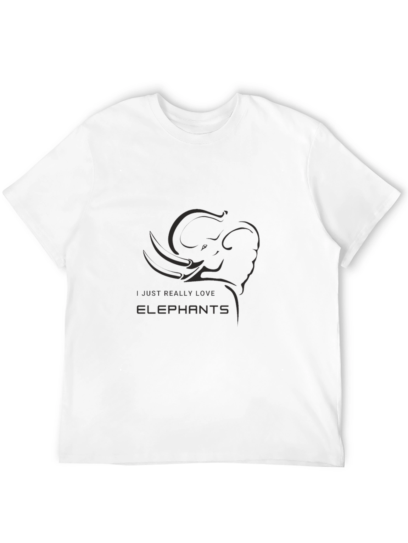 Elephant Lovers Black T-Shirt