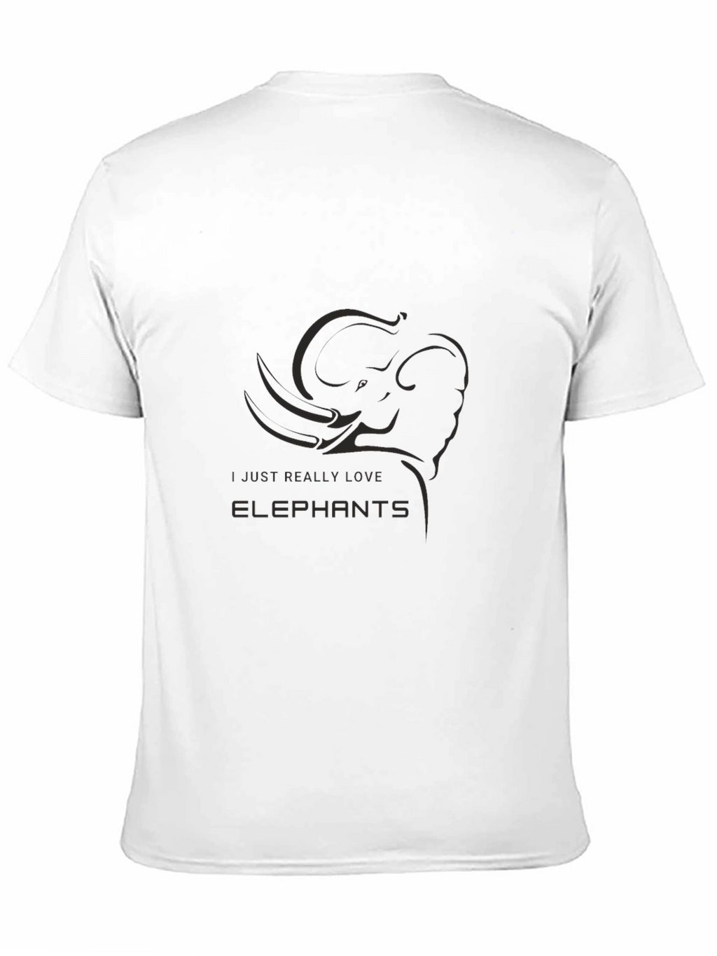 Elephant Lovers Black T-Shirt
