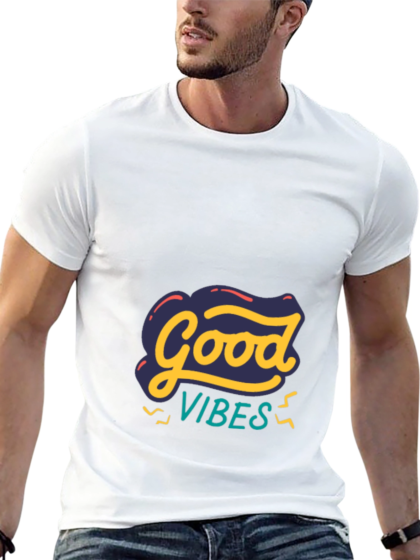 Good Vibes Graphic Tee - Stylish Comfort