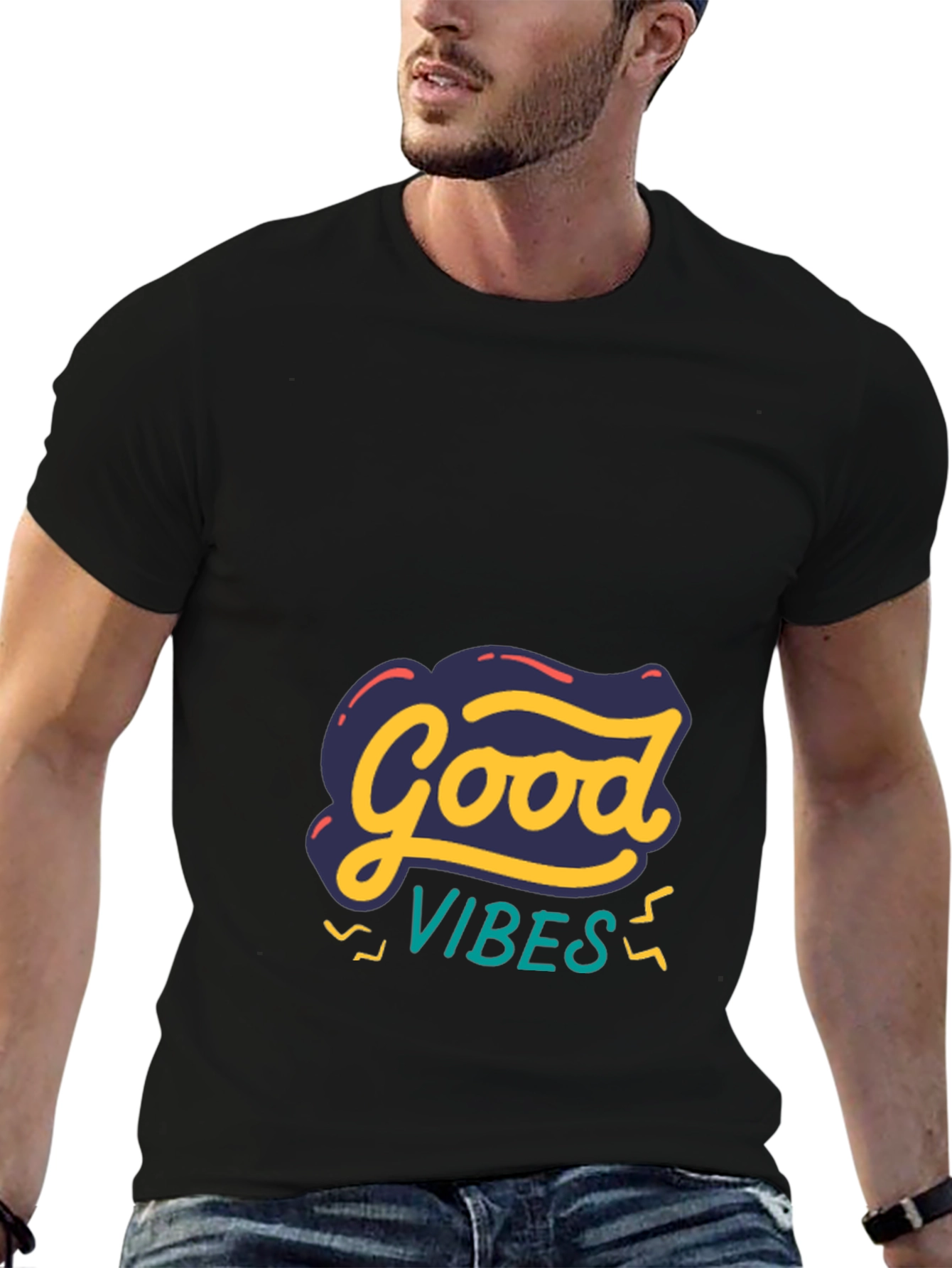 Good Vibes Graphic Tee - Stylish Comfort