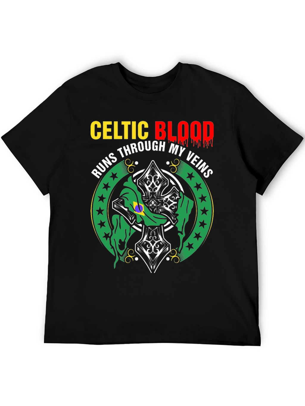 Celtic Blood T-Shirt - Runs Through My Veins Design