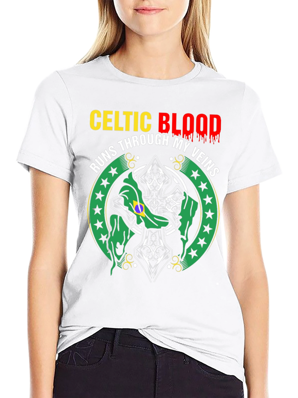 Celtic Blood T-Shirt - Runs Through My Veins Design