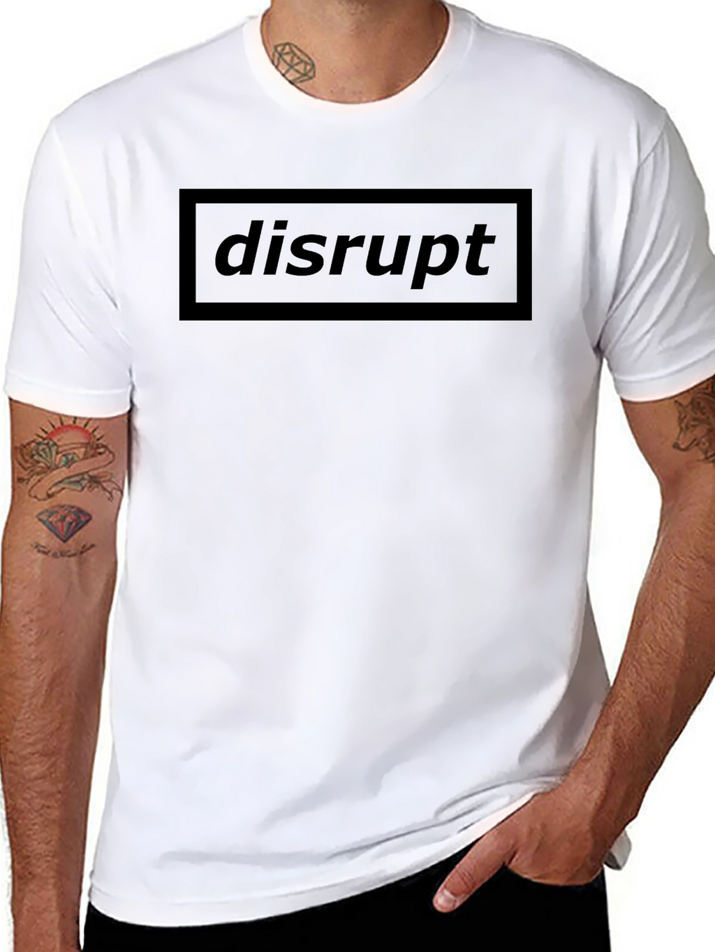 Disrupt Graphic Black T-Shirt - Menswear