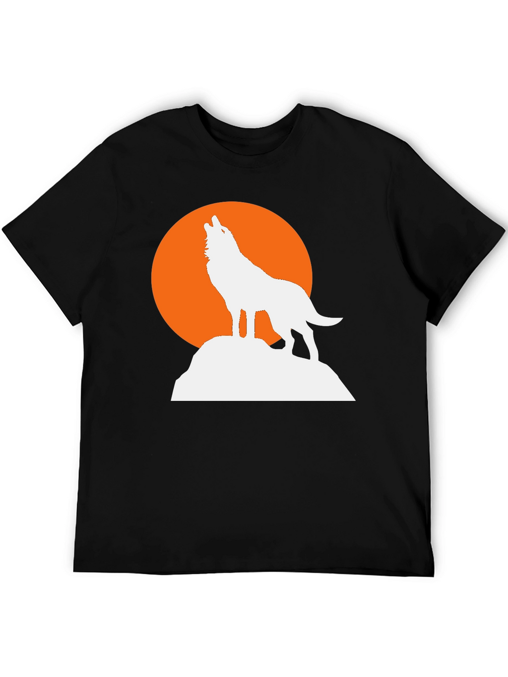 Wolf Moon Graphic Tee - Mens Black T-Shirt