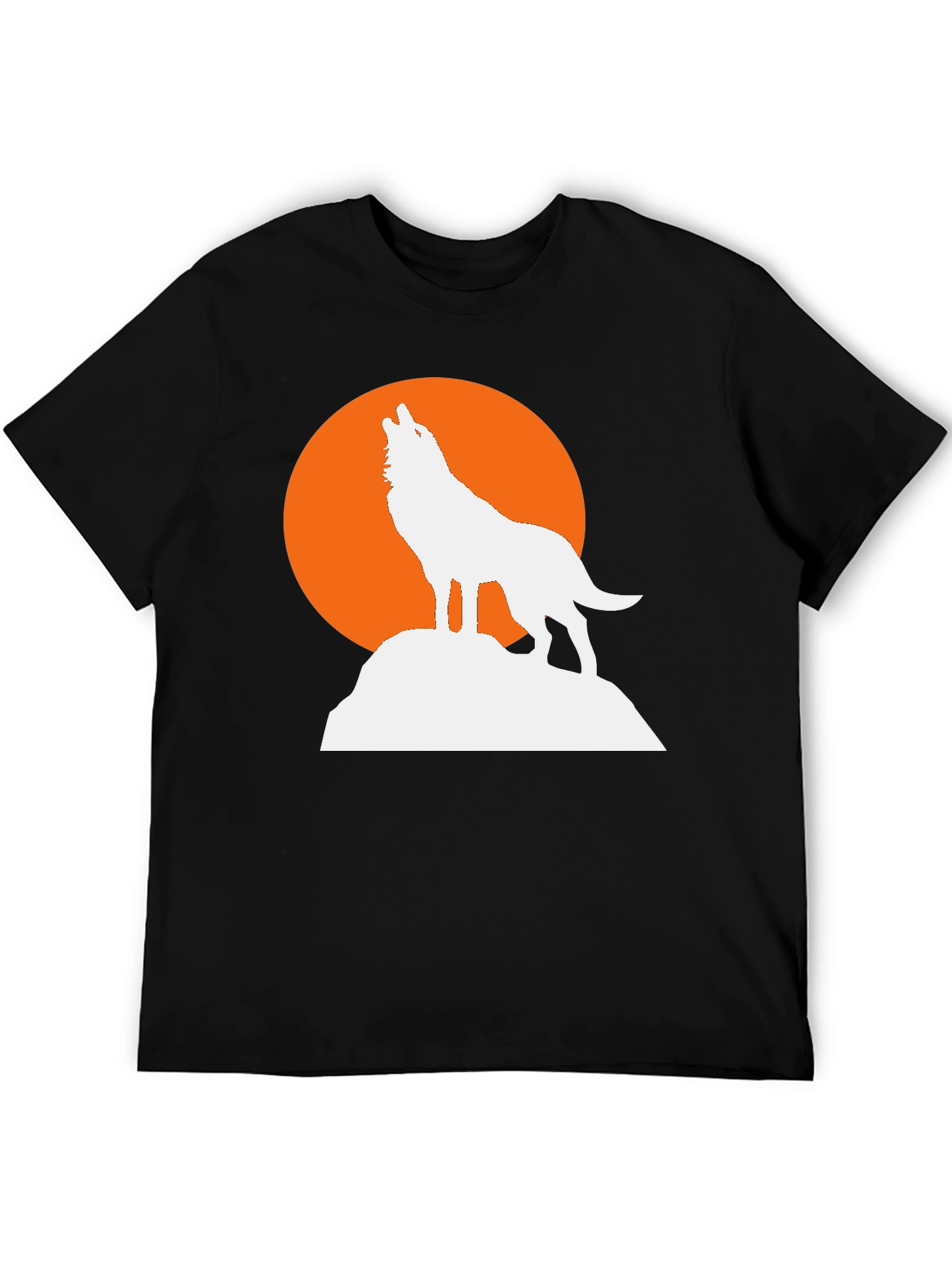 Wolf Moon Graphic Tee - Mens Black T-Shirt