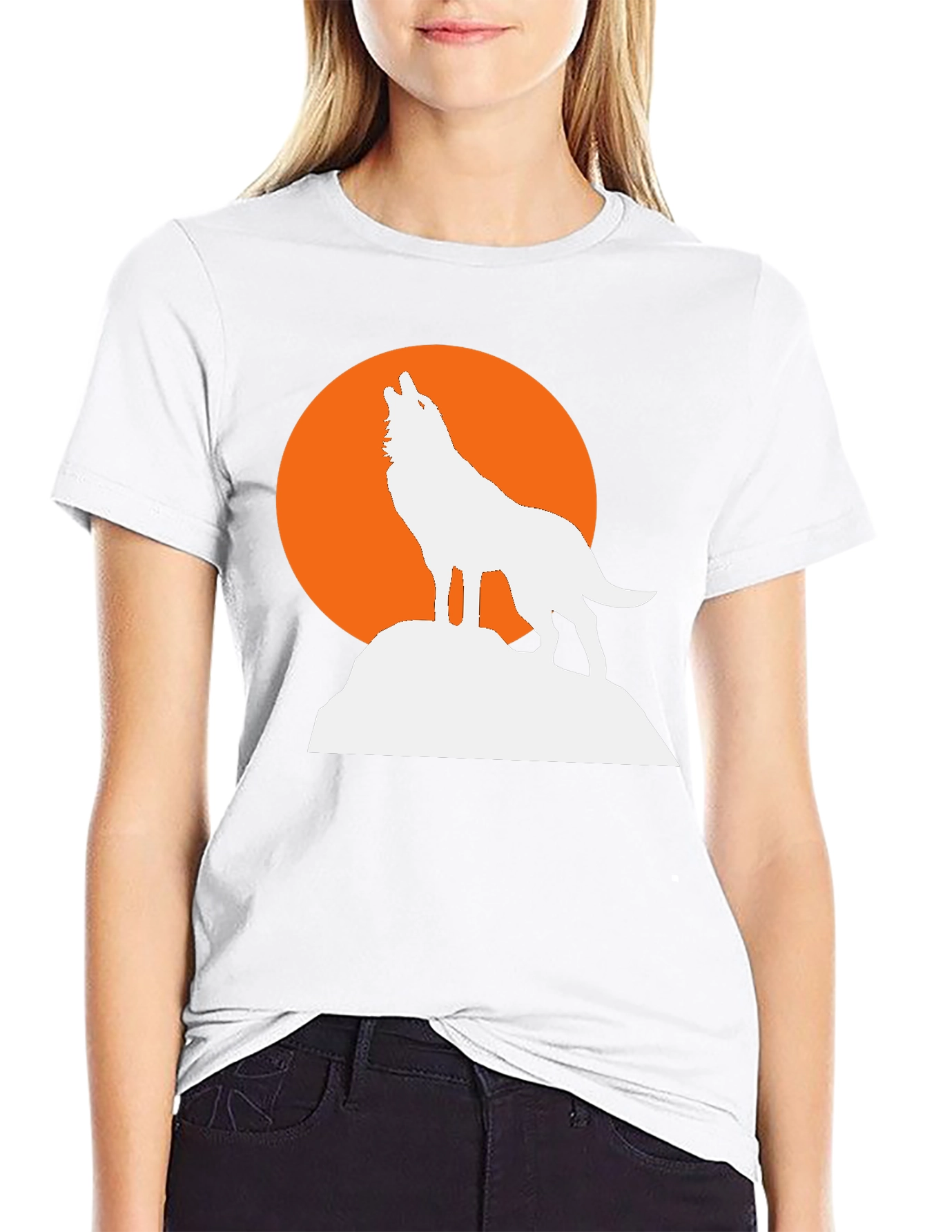 Wolf Moon Graphic Tee - Mens Black T-Shirt