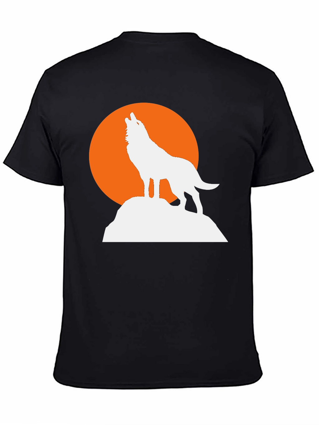 Wolf Moon Graphic Tee - Mens Black T-Shirt