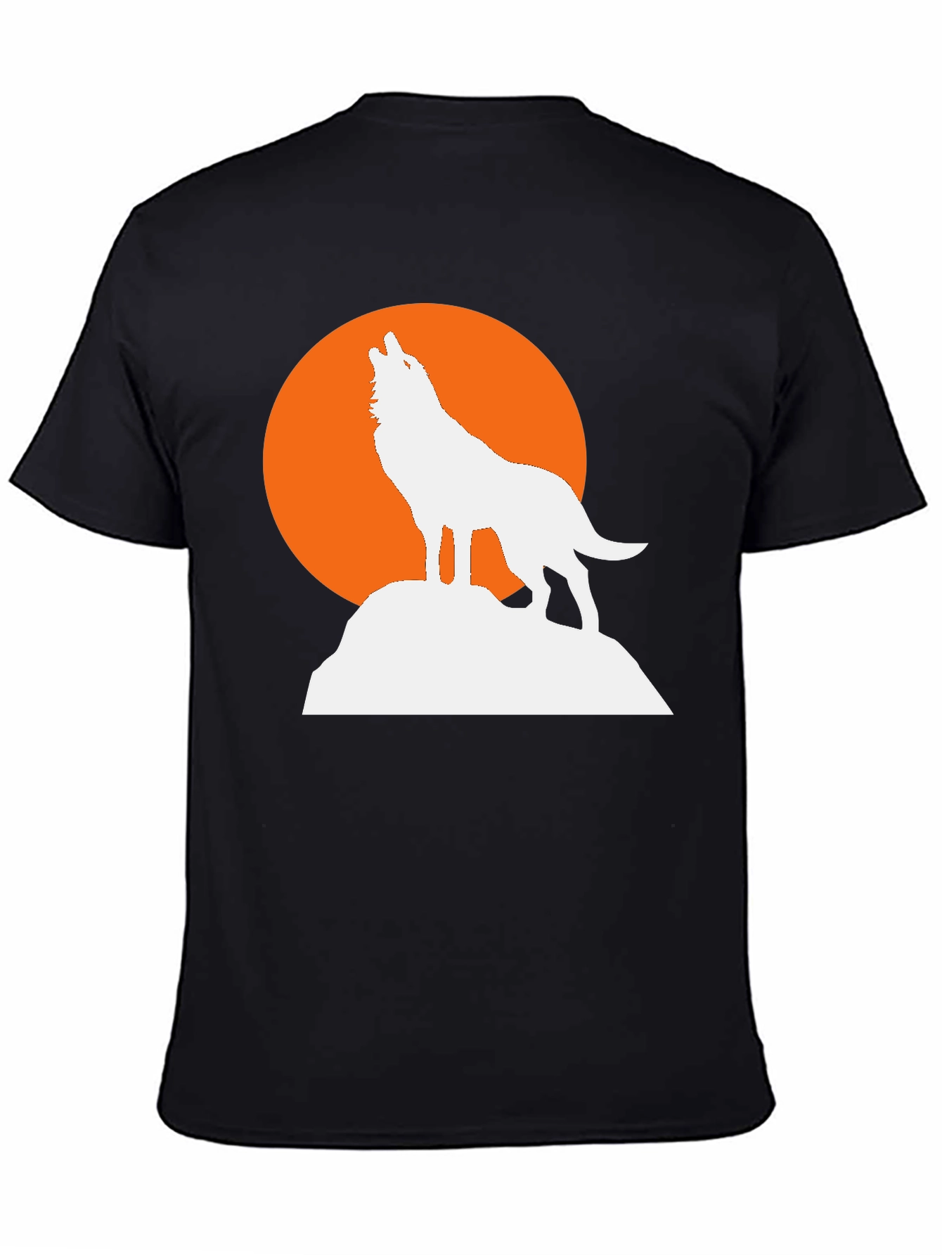 Wolf Moon Graphic Tee - Mens Black T-Shirt