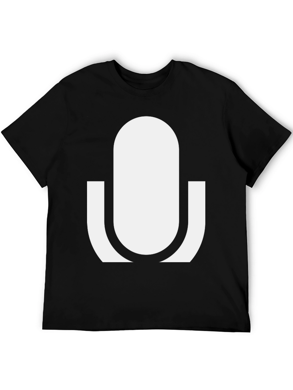 Microphone Graphic Tee - Black