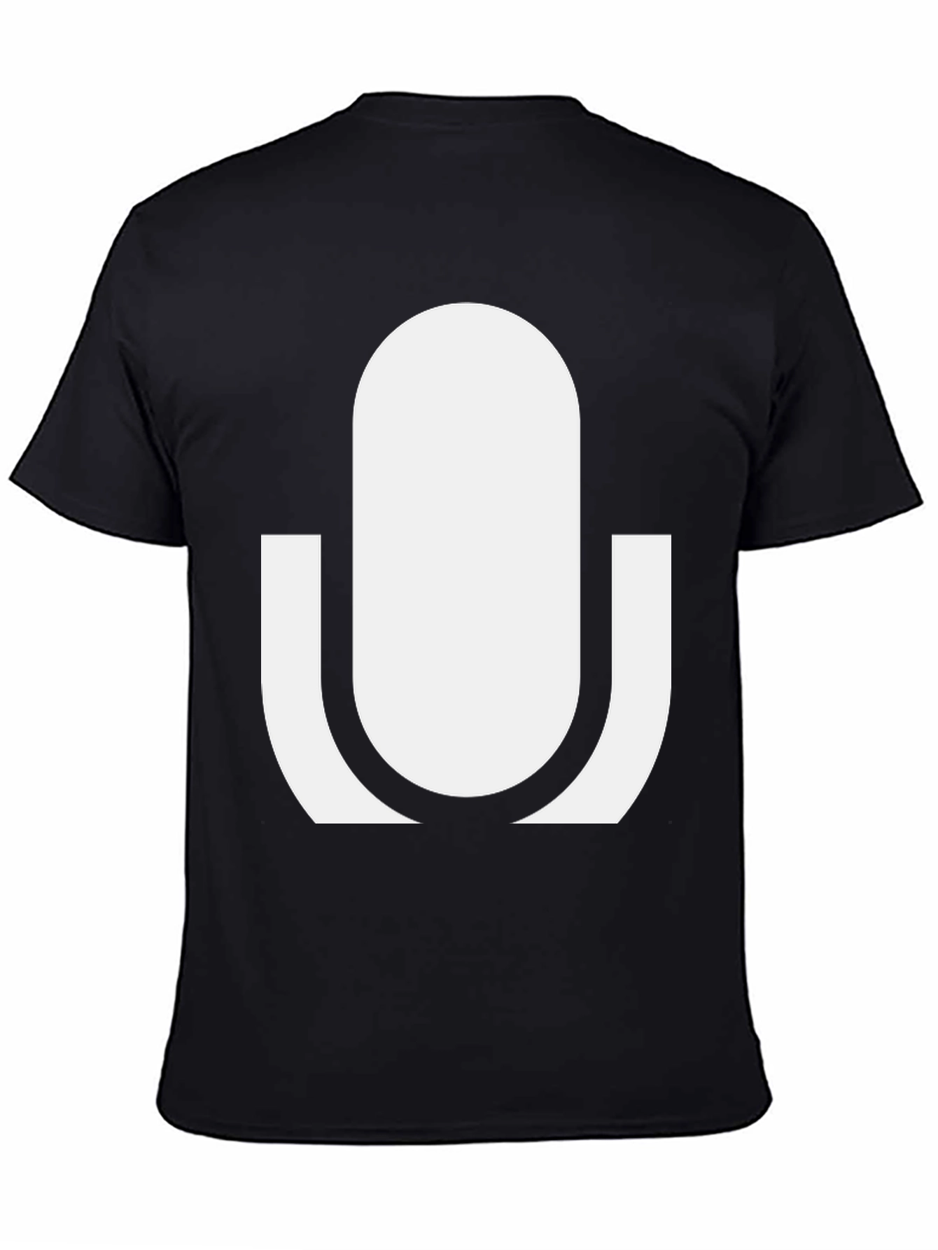 Microphone Graphic Tee - Black