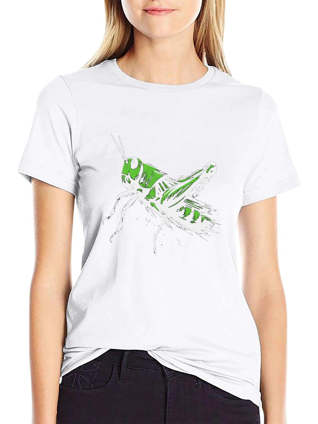 Grasshopper Graphic Black T-Shirt