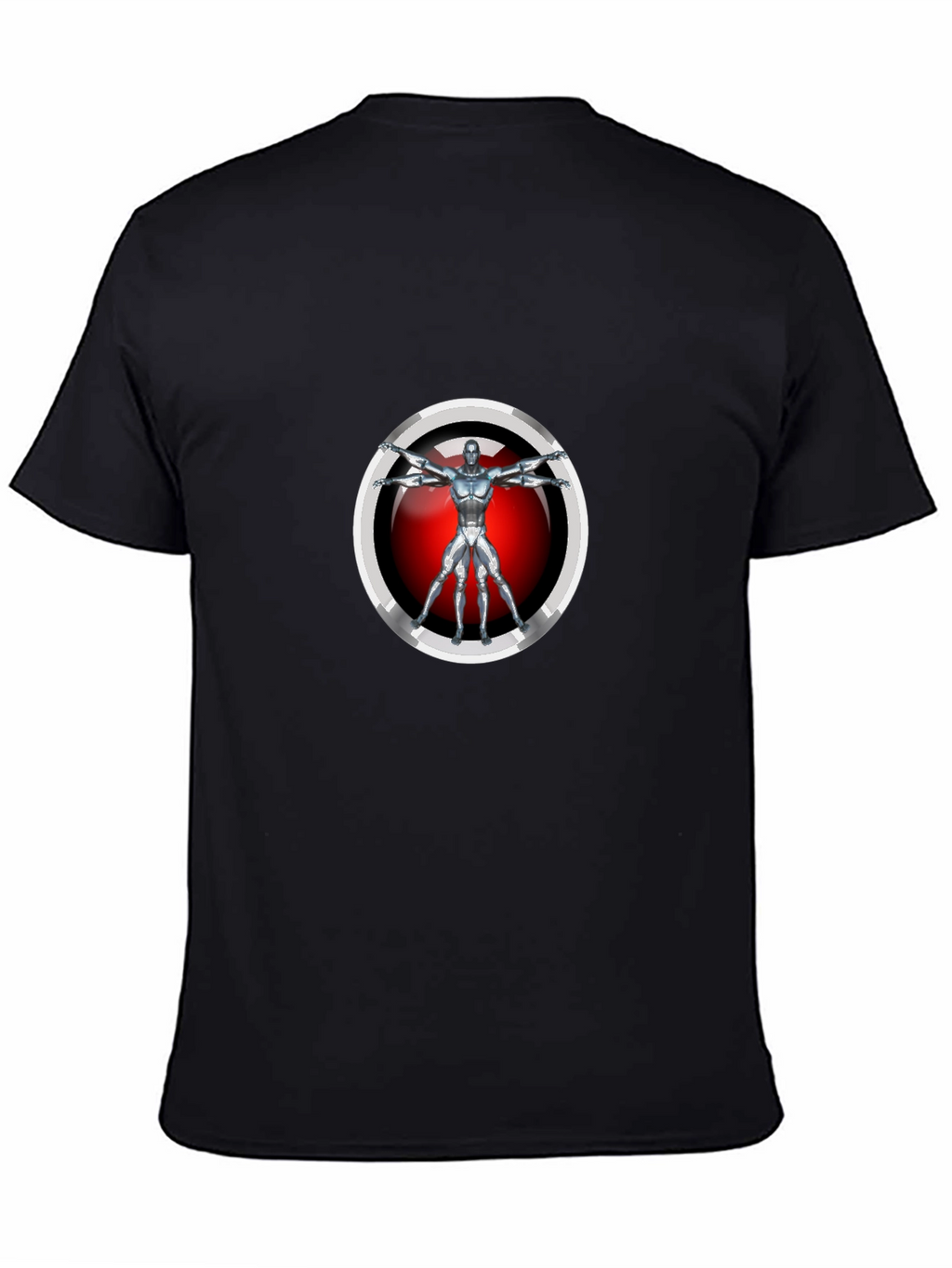 Vitruvian Robot T-Shirt - Sci-Fi Style