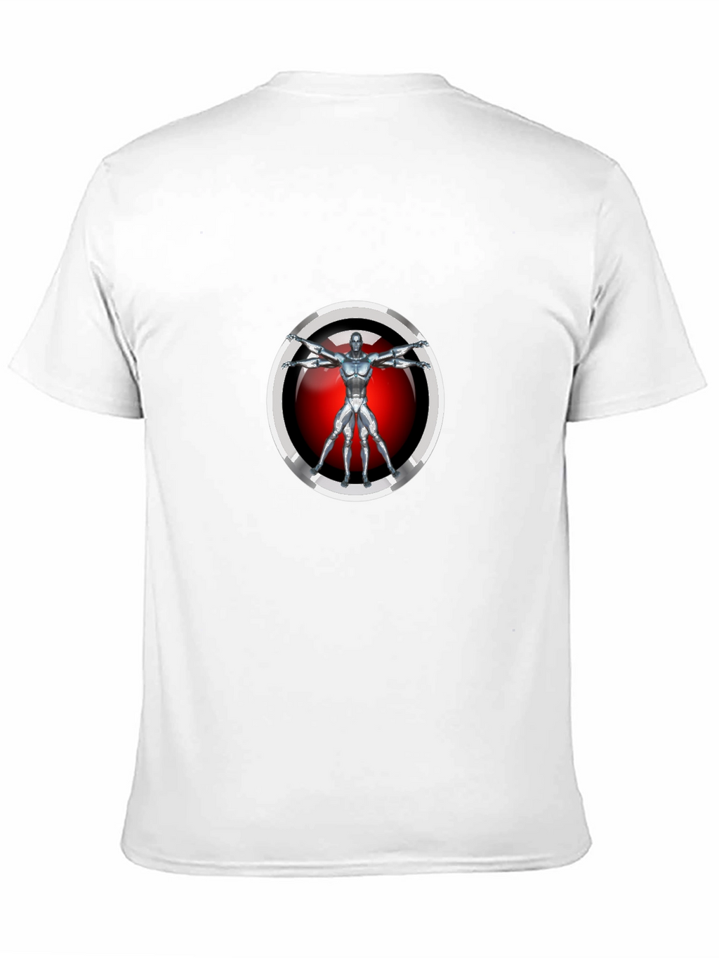 Vitruvian Robot T-Shirt - Sci-Fi Style