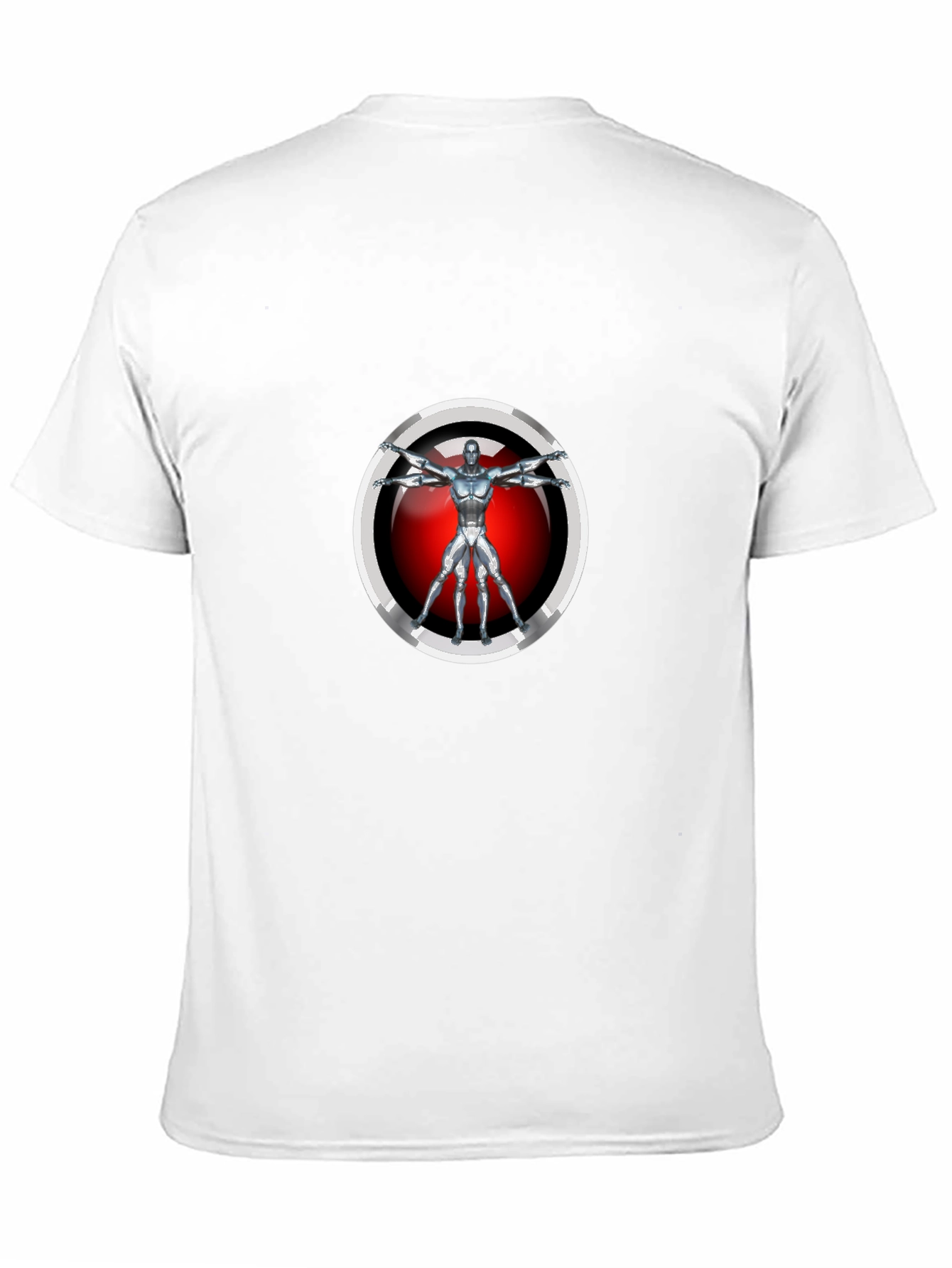 Vitruvian Robot T-Shirt - Sci-Fi Style