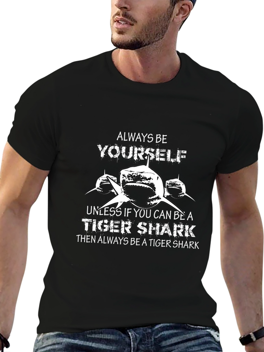 Tiger Shark Graphic Tee - Be Yourself T-Shirt
