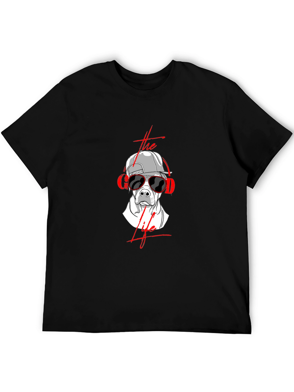 The Good Life Graphic Tee - Dog in Sunglasses