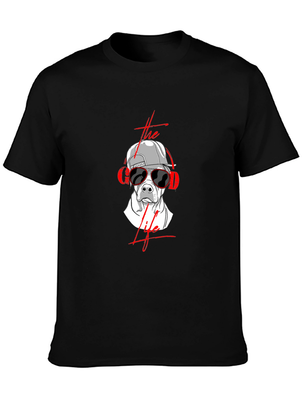 The Good Life Graphic Tee - Dog in Sunglasses