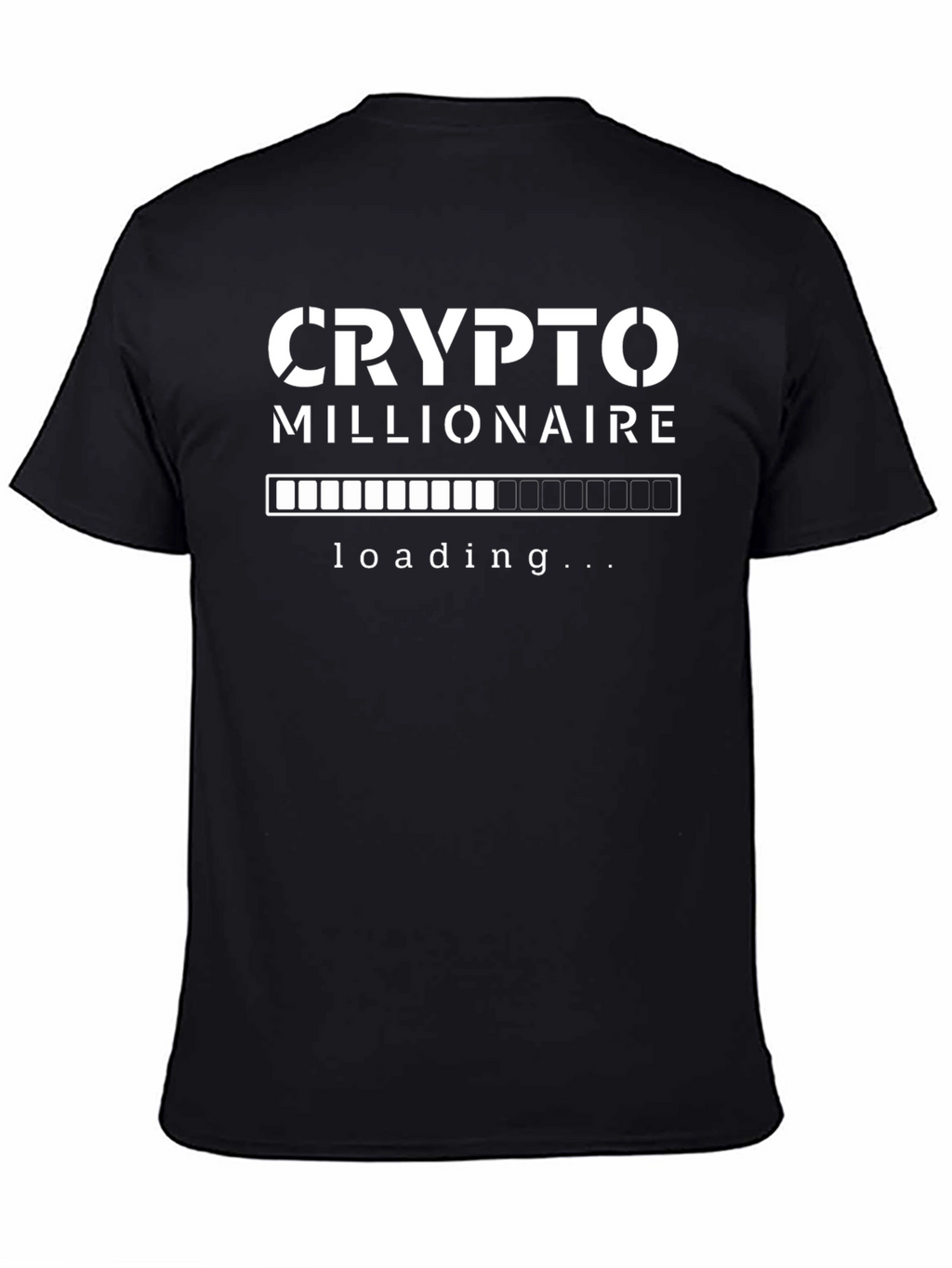 Crypto Millionaire Loading T-Shirt - Black