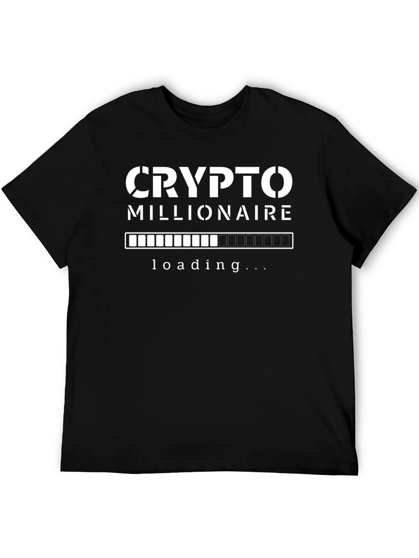 Crypto Millionaire Loading T-Shirt - Black