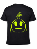 Sad Onion Graphic Tee - Black Cotton T-Shirt