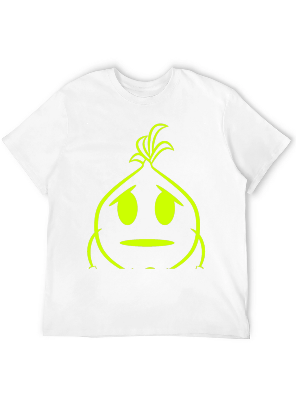 Sad Onion Graphic Tee - Black Cotton T-Shirt