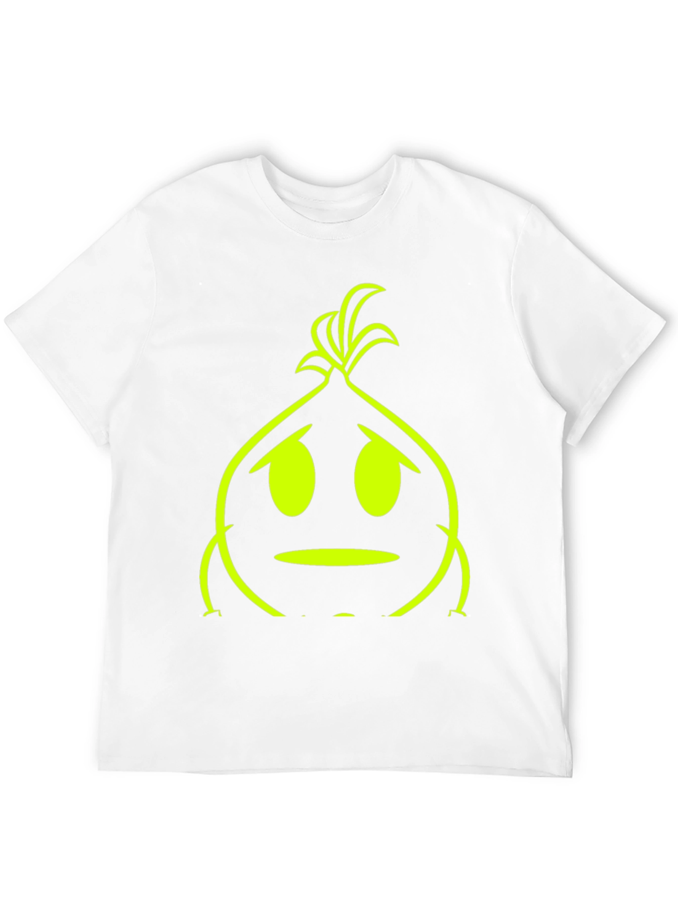 Sad Onion Graphic Tee - Black Cotton T-Shirt