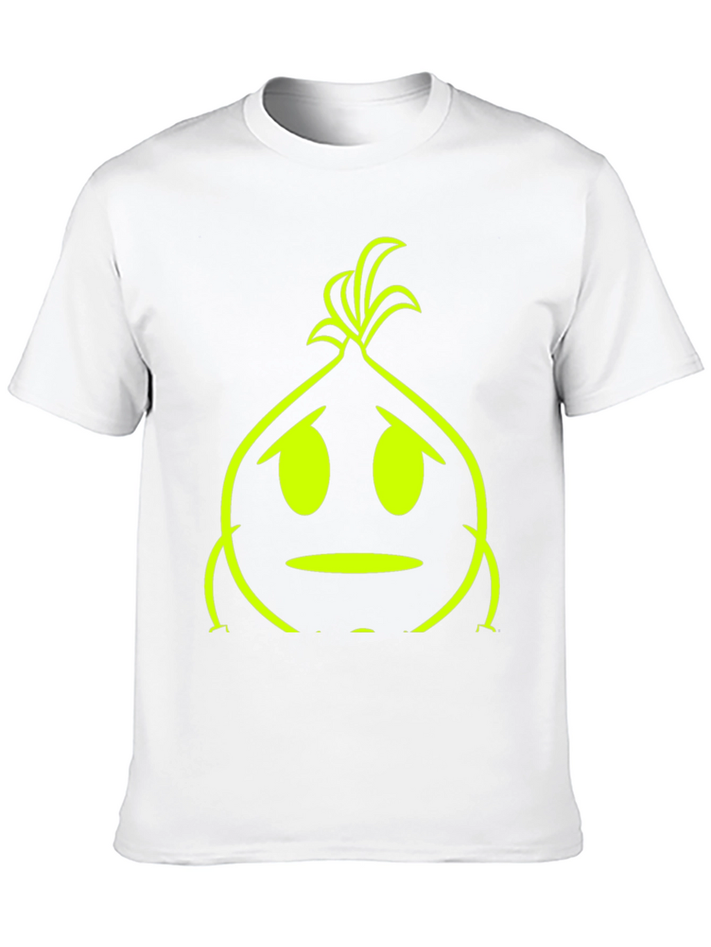 Sad Onion Graphic Tee - Black Cotton T-Shirt