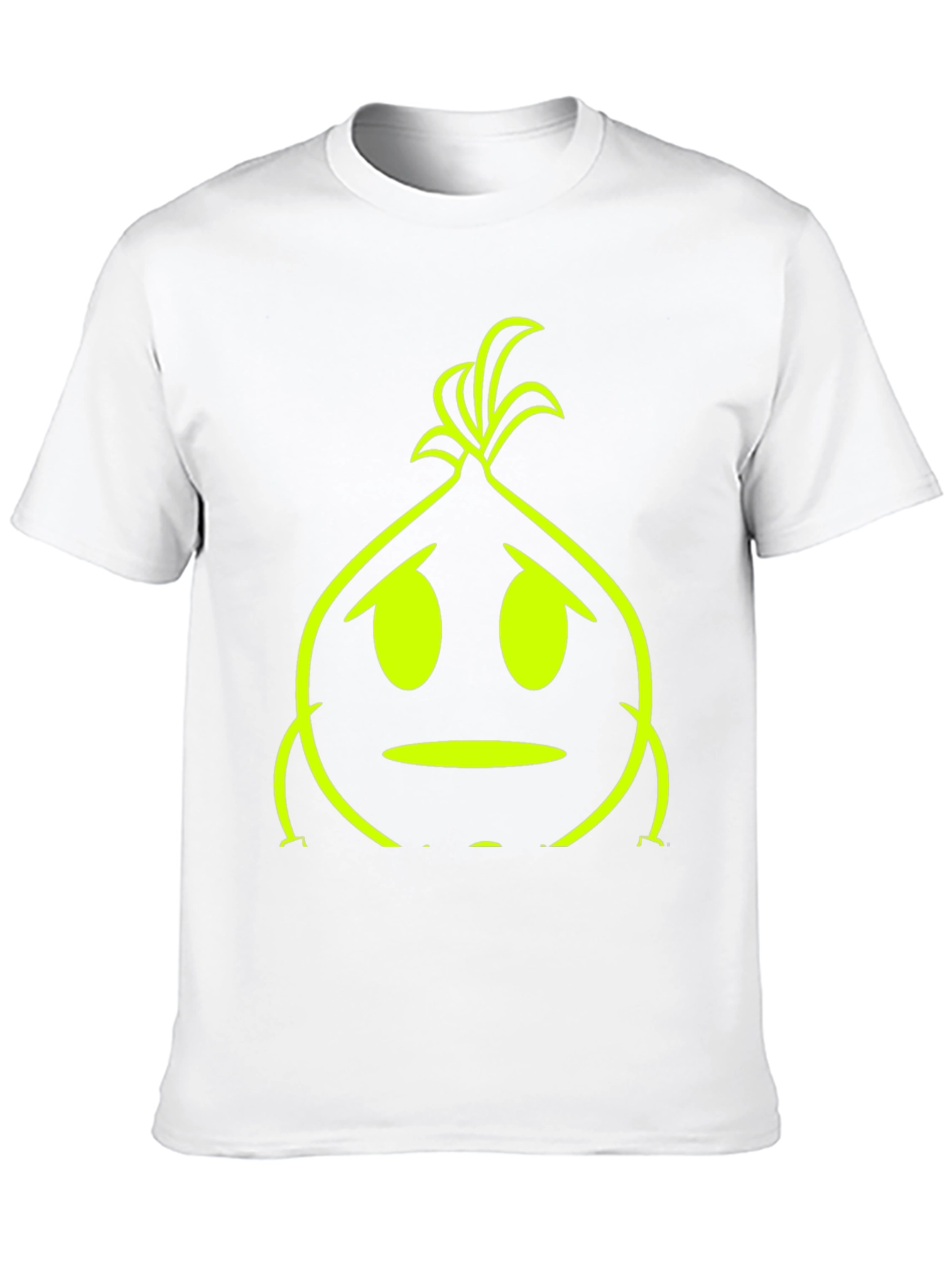 Sad Onion Graphic Tee - Black Cotton T-Shirt