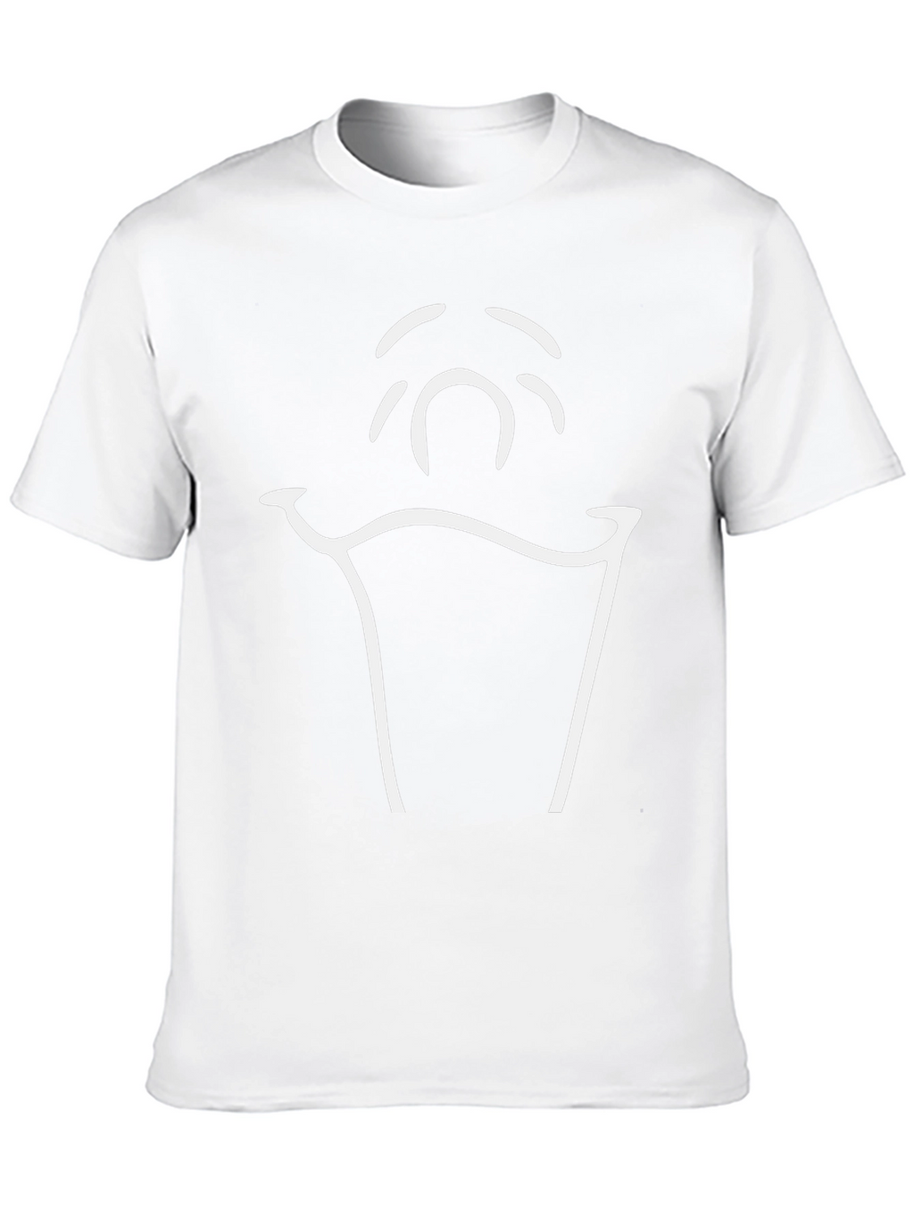 Minimalist Ghost Graphic Black T-Shirt