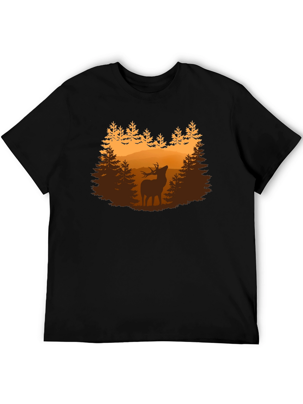 Deer Forest Graphic Tee - Nature Lovers Shirt