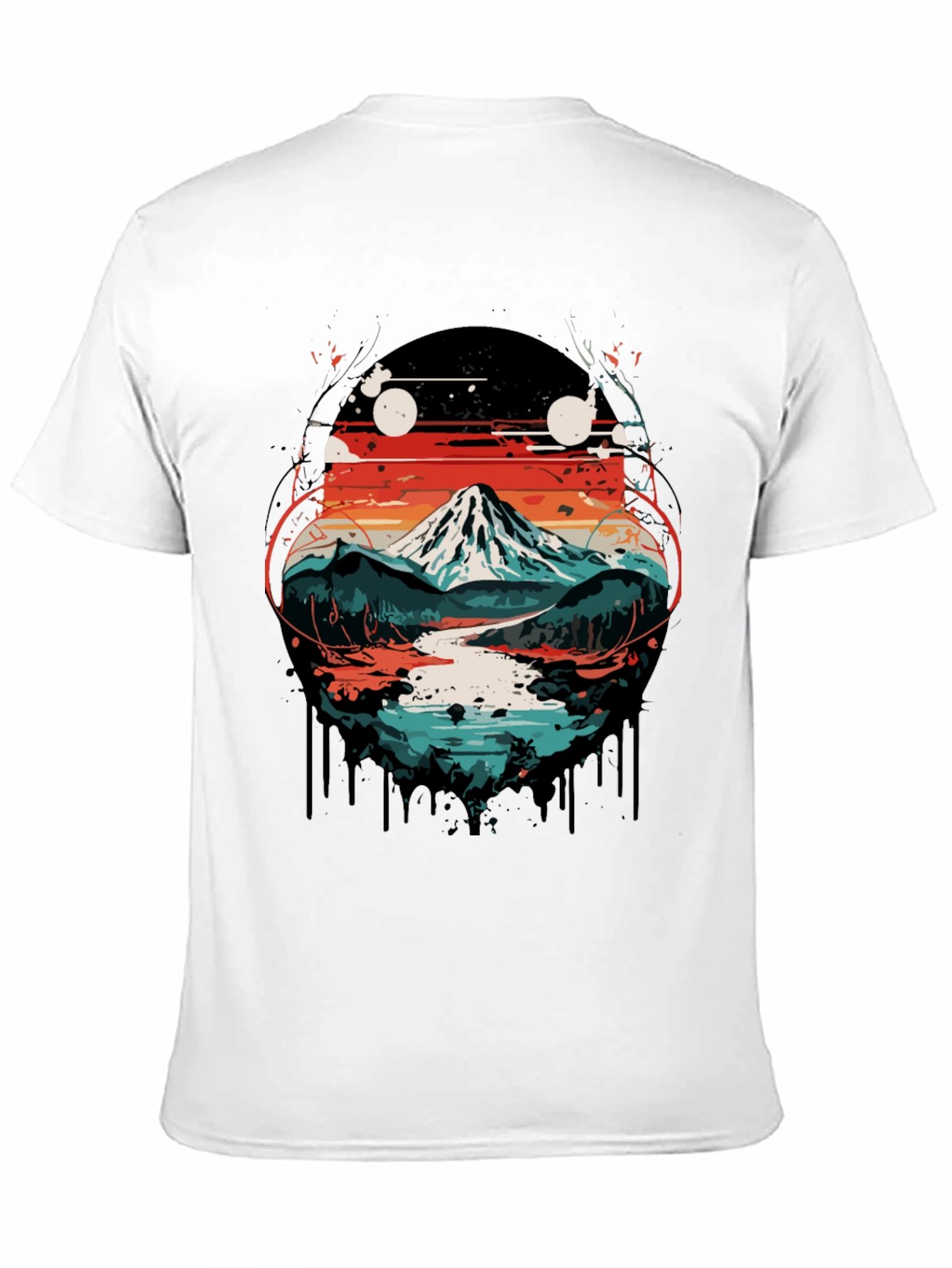Mountain Landscape Graphic Print T-Shirt