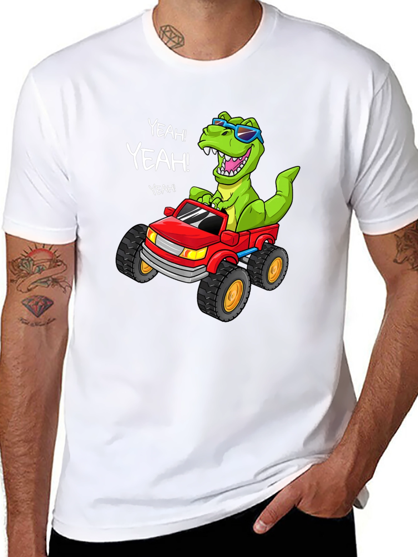 Dino Monster Truck T-Shirt