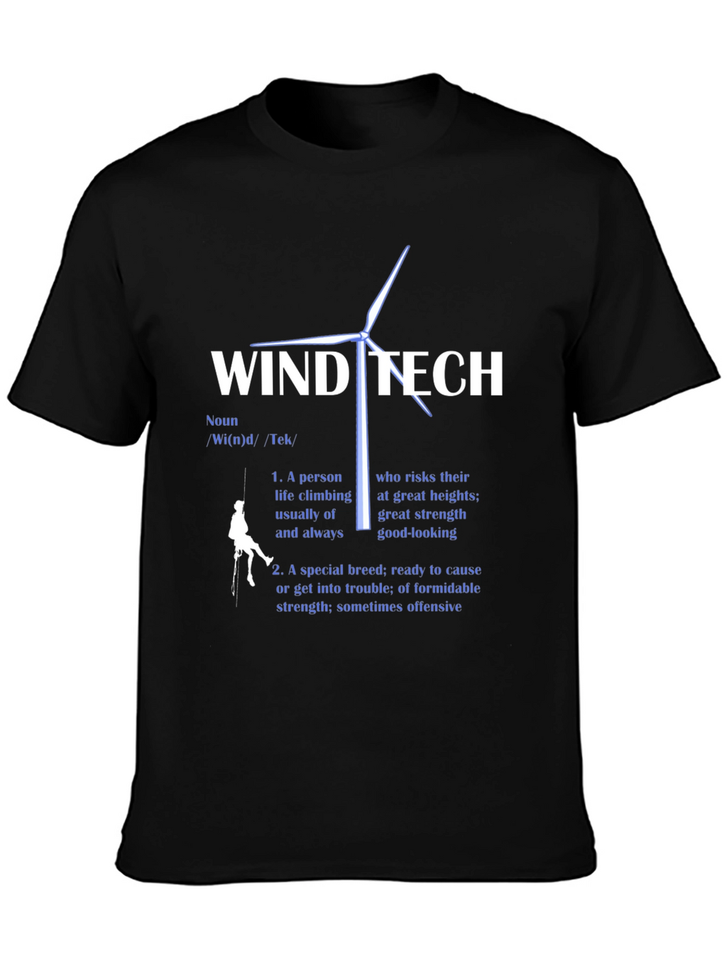 Wind Tech Definition Black T-Shirt