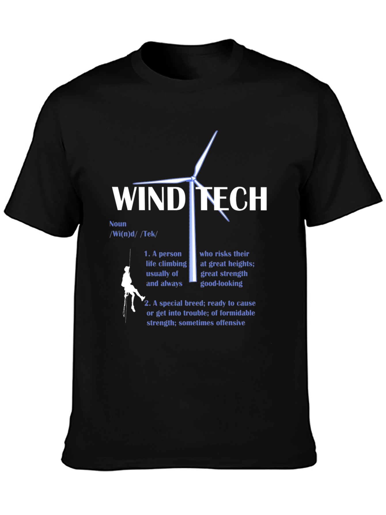 Wind Tech Definition Black T-Shirt