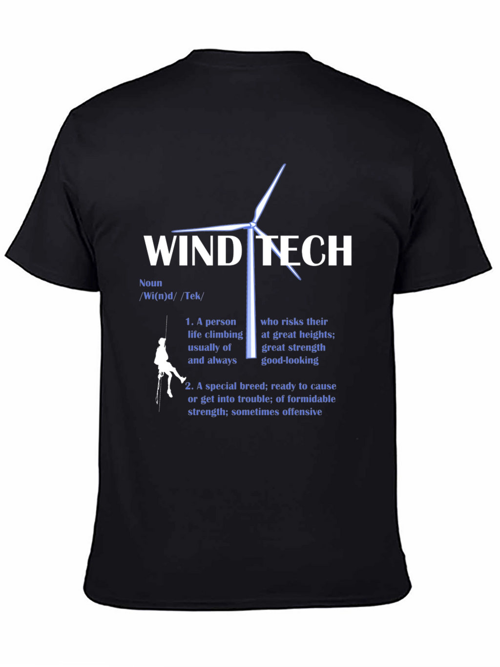 Wind Tech Definition Black T-Shirt