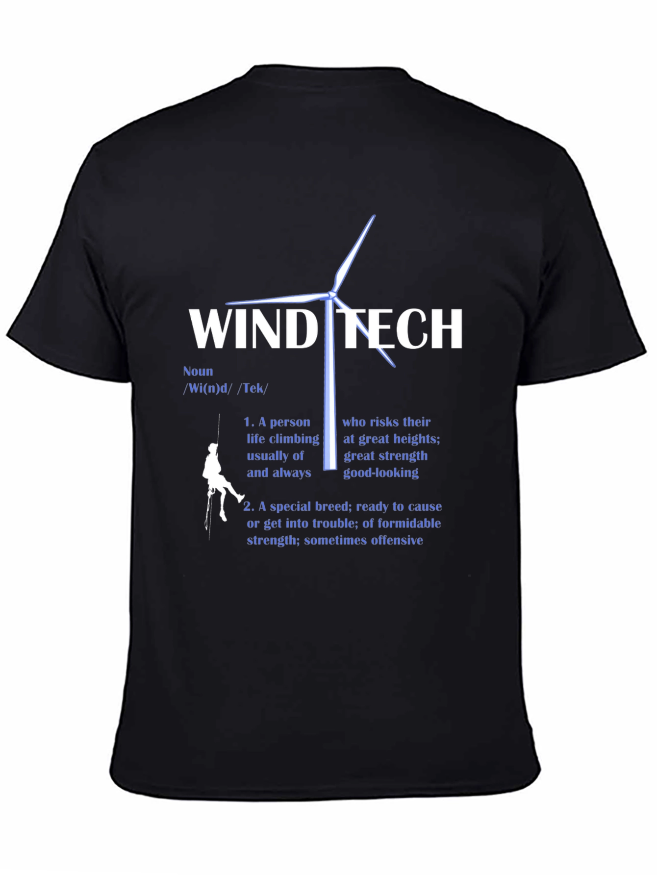 Wind Tech Definition Black T-Shirt