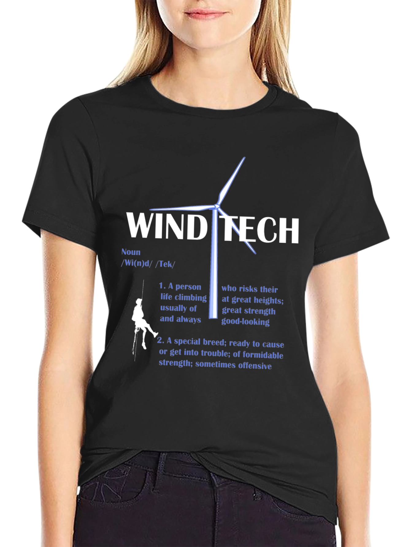 Wind Tech Definition Black T-Shirt