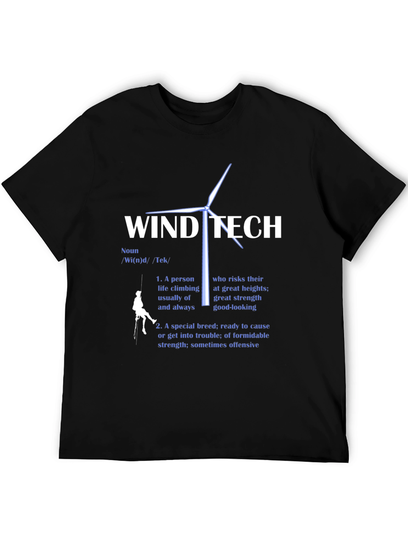 Wind Tech Definition Black T-Shirt