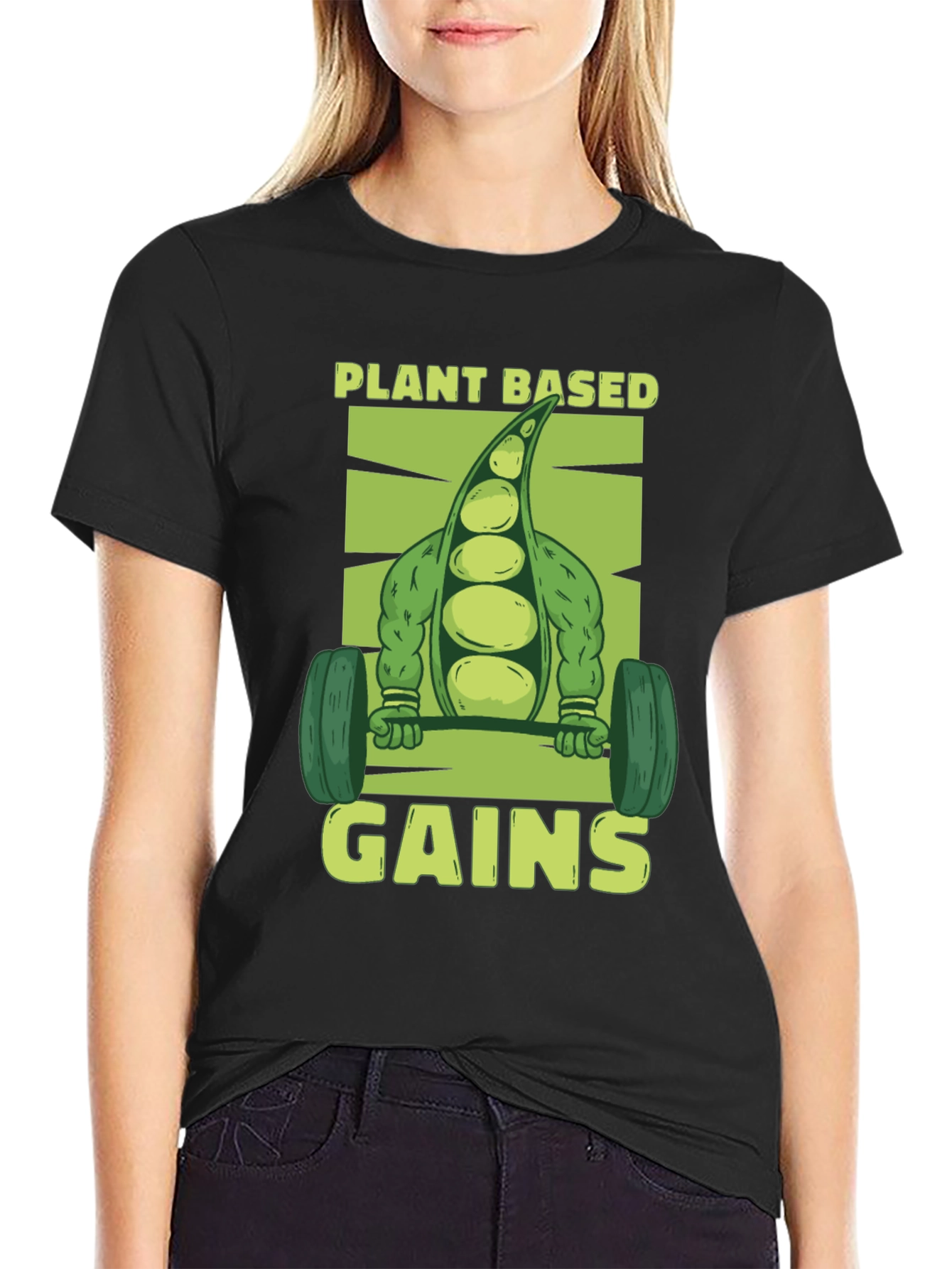 Plant-Based Gains T-Shirt - Vegan Fitness Apparel