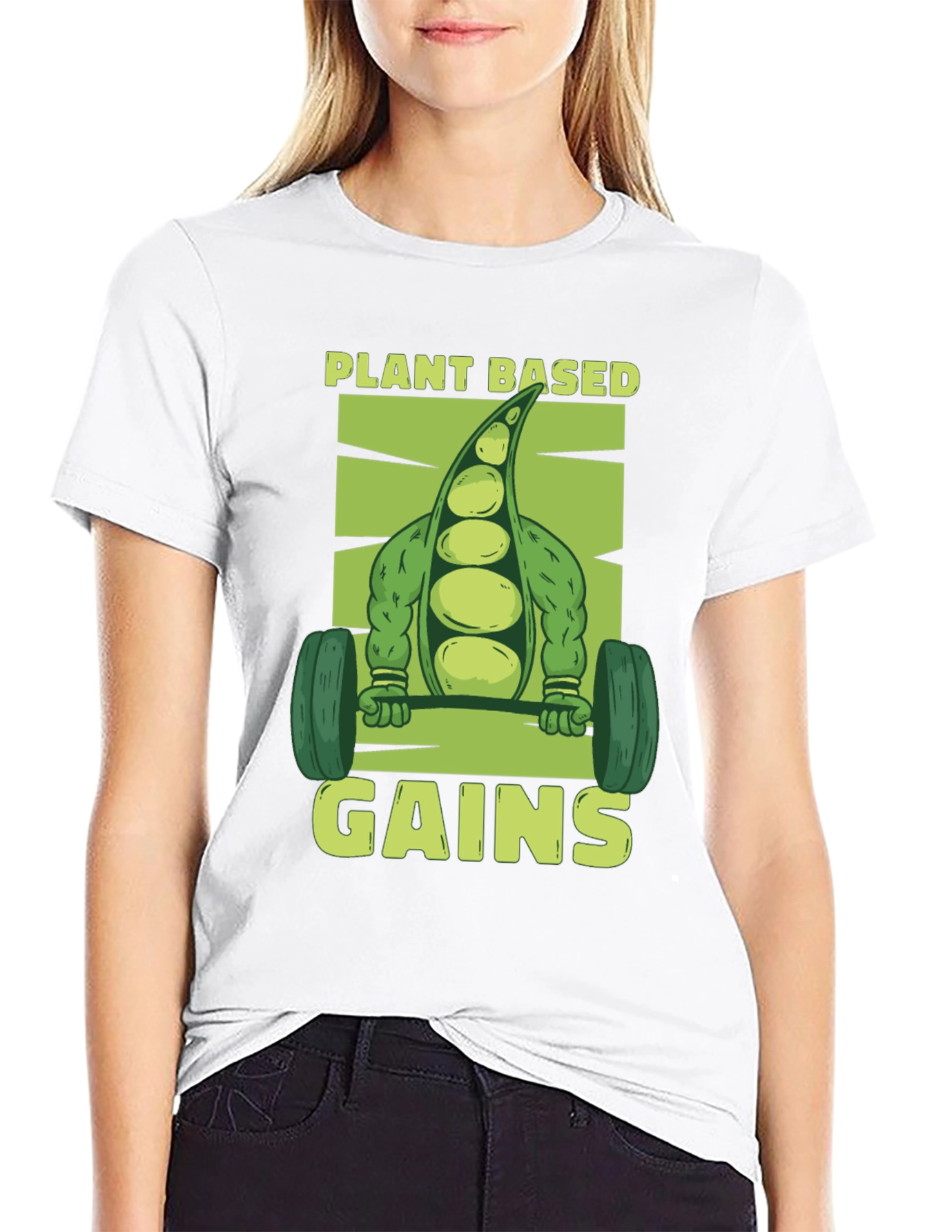 Plant-Based Gains T-Shirt - Vegan Fitness Apparel