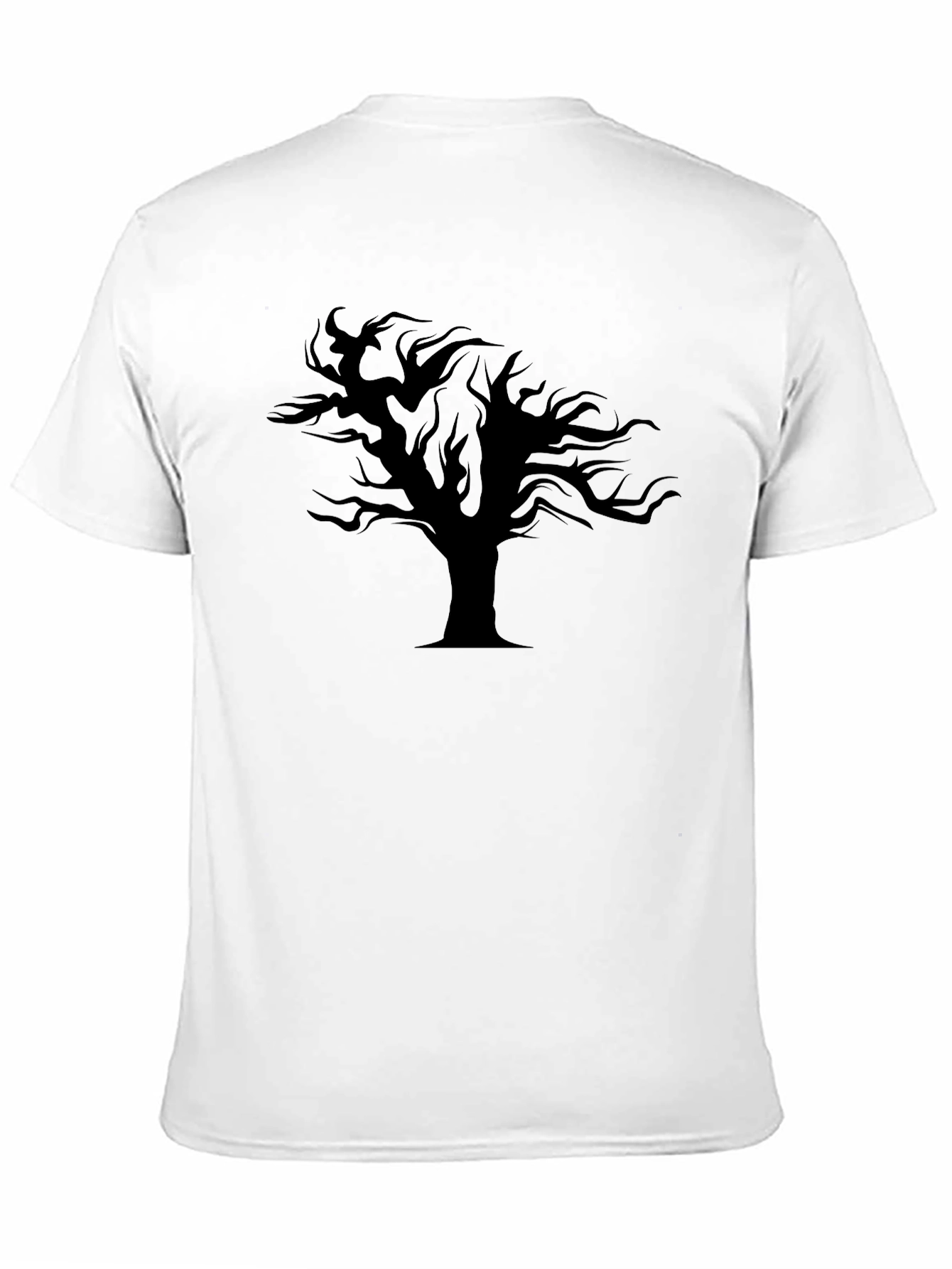 Mens Black Tree Graphic Tee - Stylish & Unique