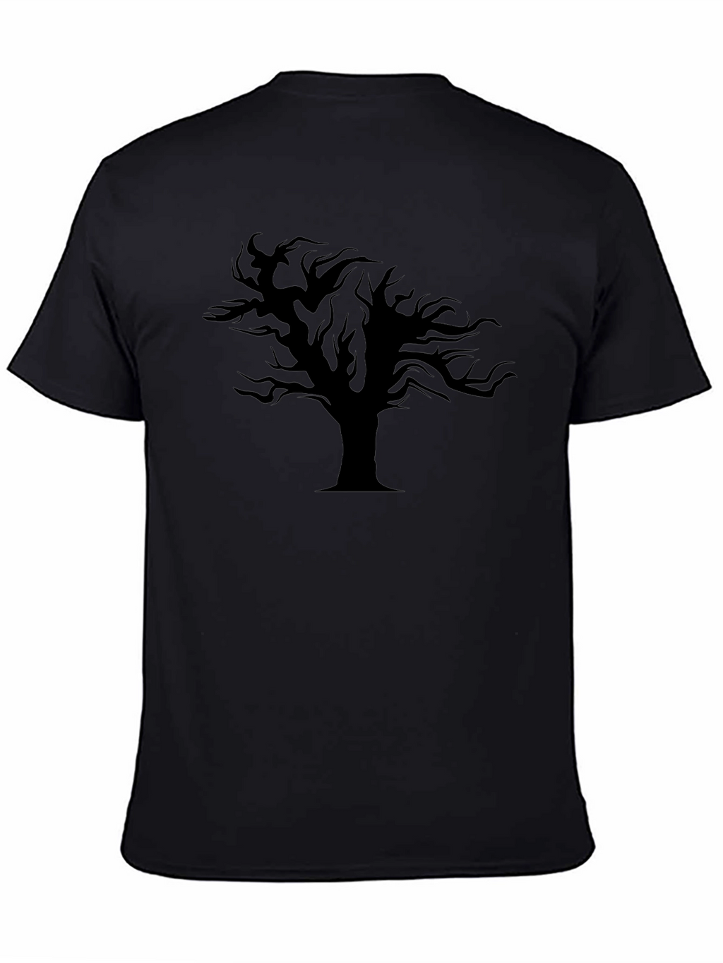 Mens Black Tree Graphic Tee - Stylish & Unique