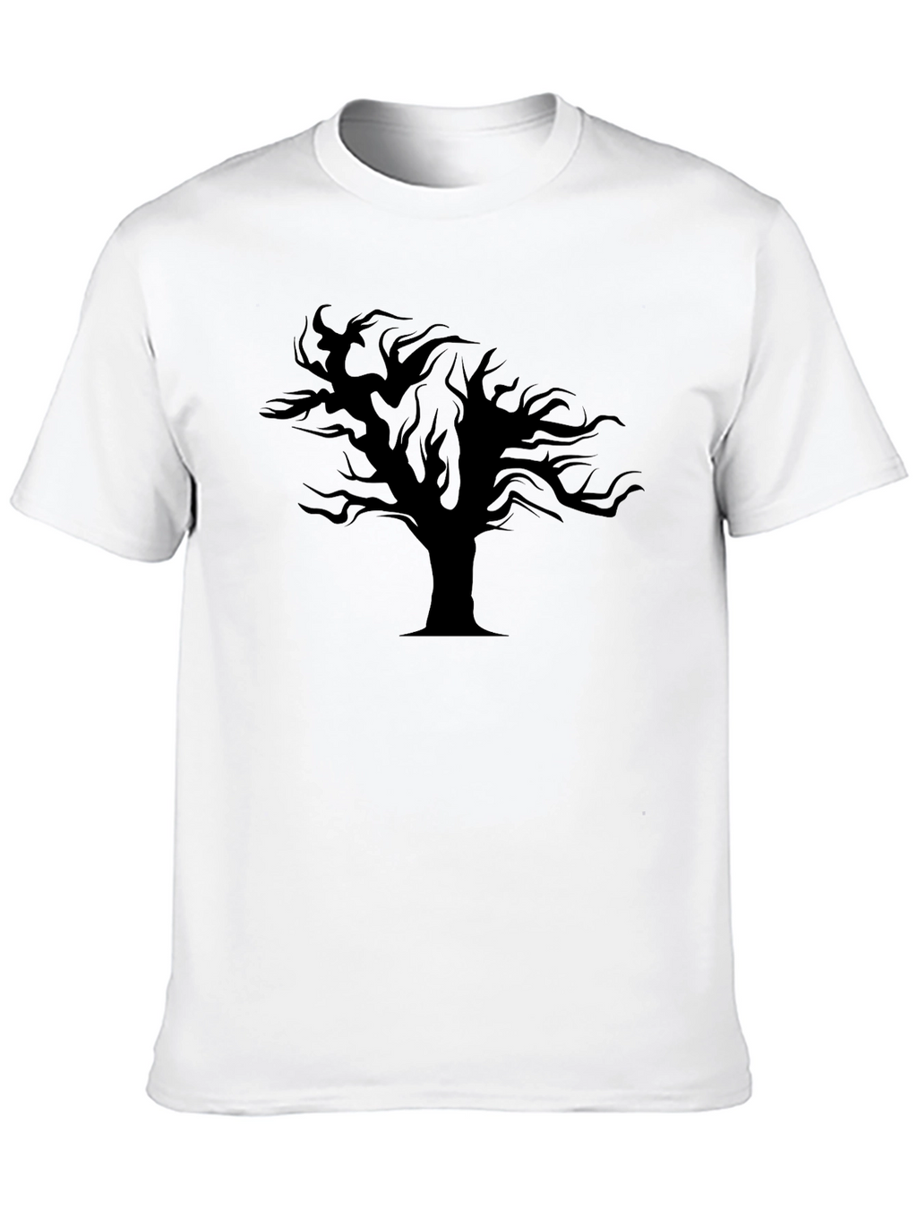 Mens Black Tree Graphic Tee - Stylish & Unique